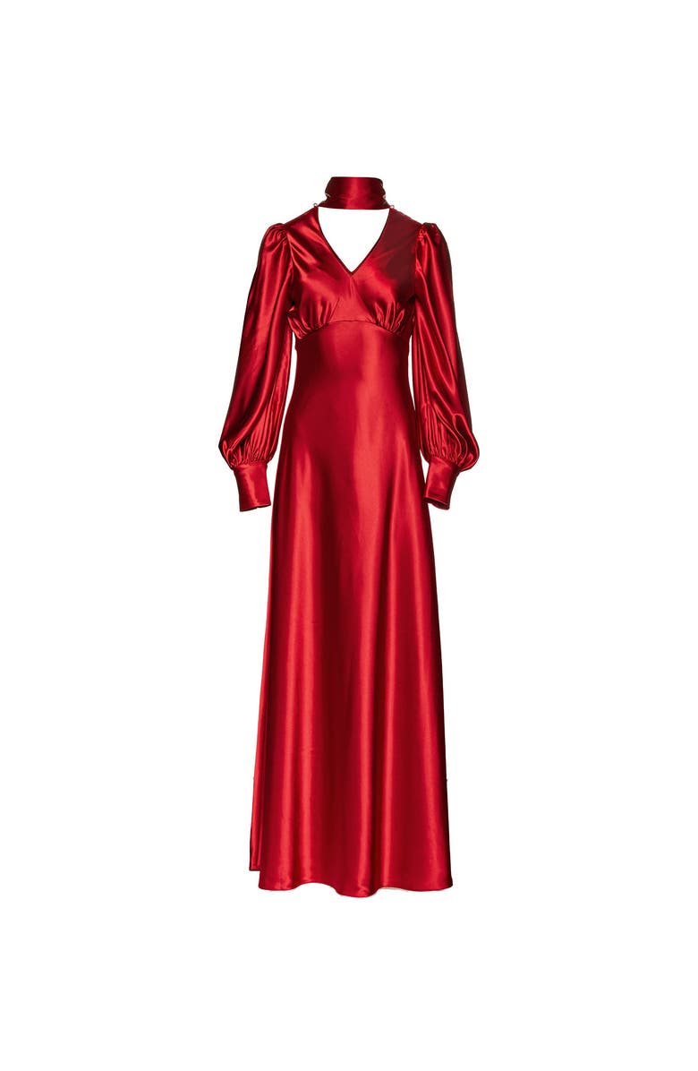 Vasiliki Morgan Silky Bias Cut Dress, Main, color, Sea Foam