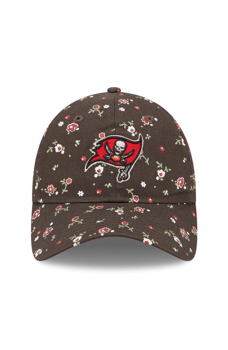 New Era Women's New Era Pewter Tampa Bay Buccaneers  Floral 9TWENTY Adjustable Hat, Alternate, color, 
