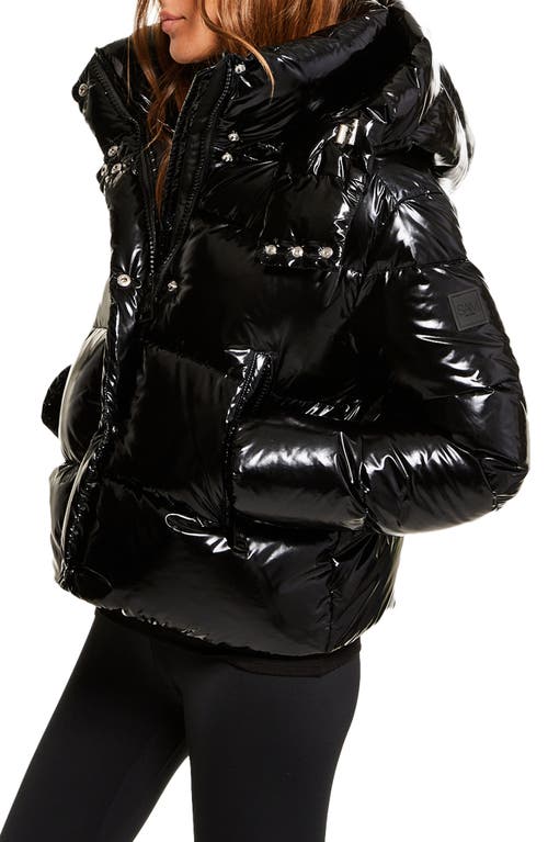 Sam . Freestyle Water Resistant Down Puffer Coat In Black