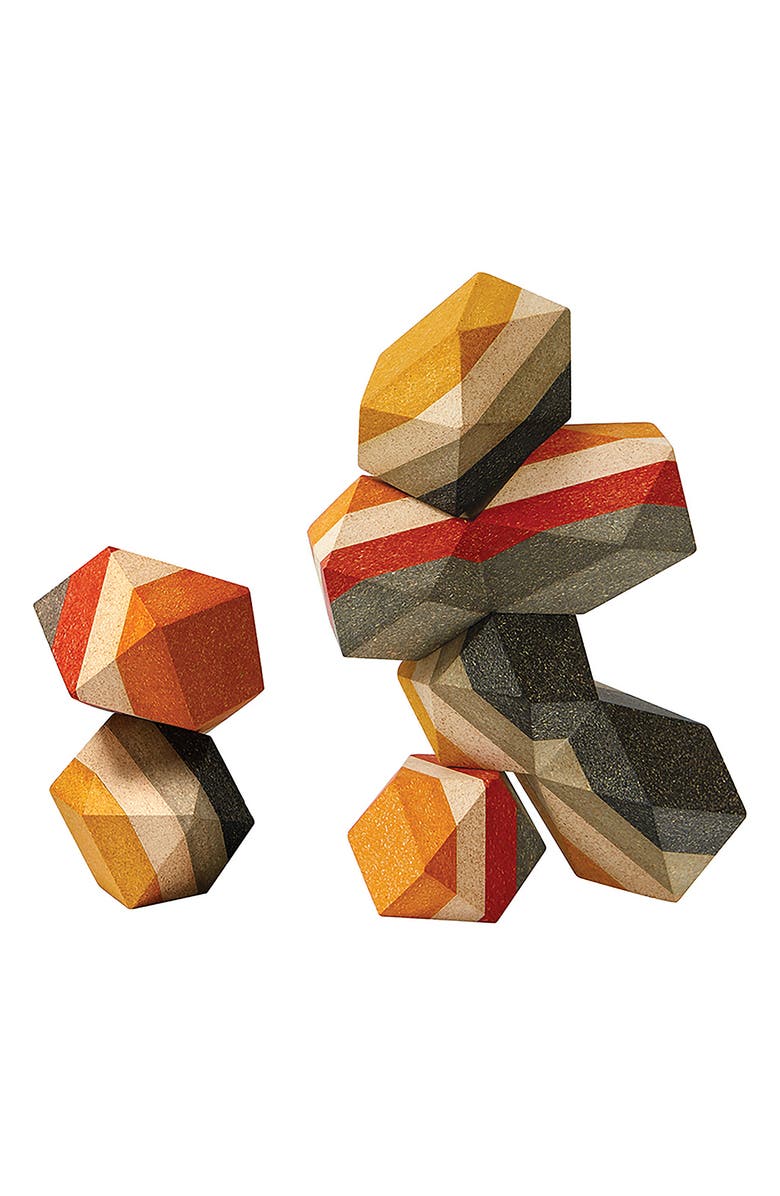 PlanToys<sup>®</sup> Geo Stacking Rocks Playset, Alternate, color, Assorted