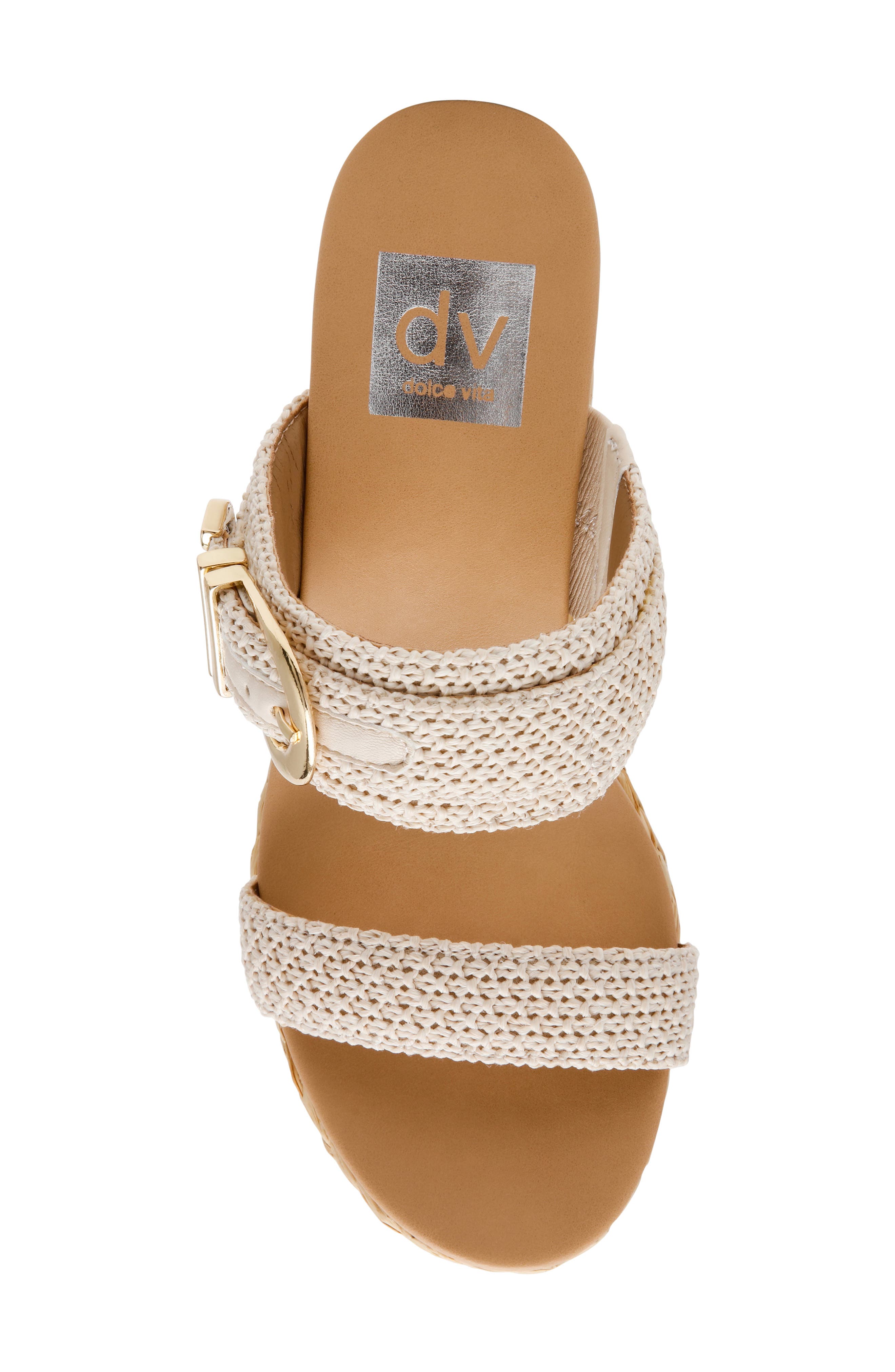 DV by Dolce Vita Elena Wedge Sandal, Alternate, color, Ivory