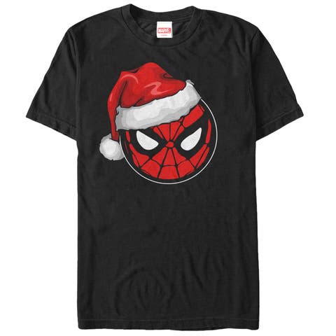 Men's Christmas Santa Hat Short Sleeve Graphic T-Shirt