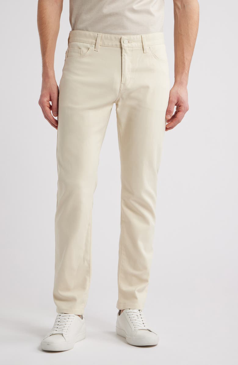 BOSS Delaware Slim Fit Jeans, Main, color, Open White