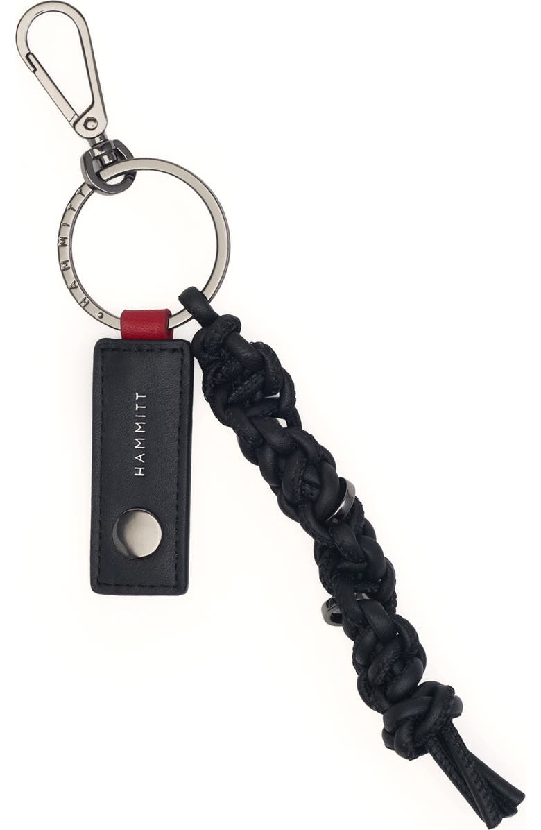 HAMMITT Knotted Leather Key Chain, Main, color,