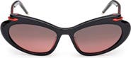 Christian Louboutin 56mm Geometric Sunglasses