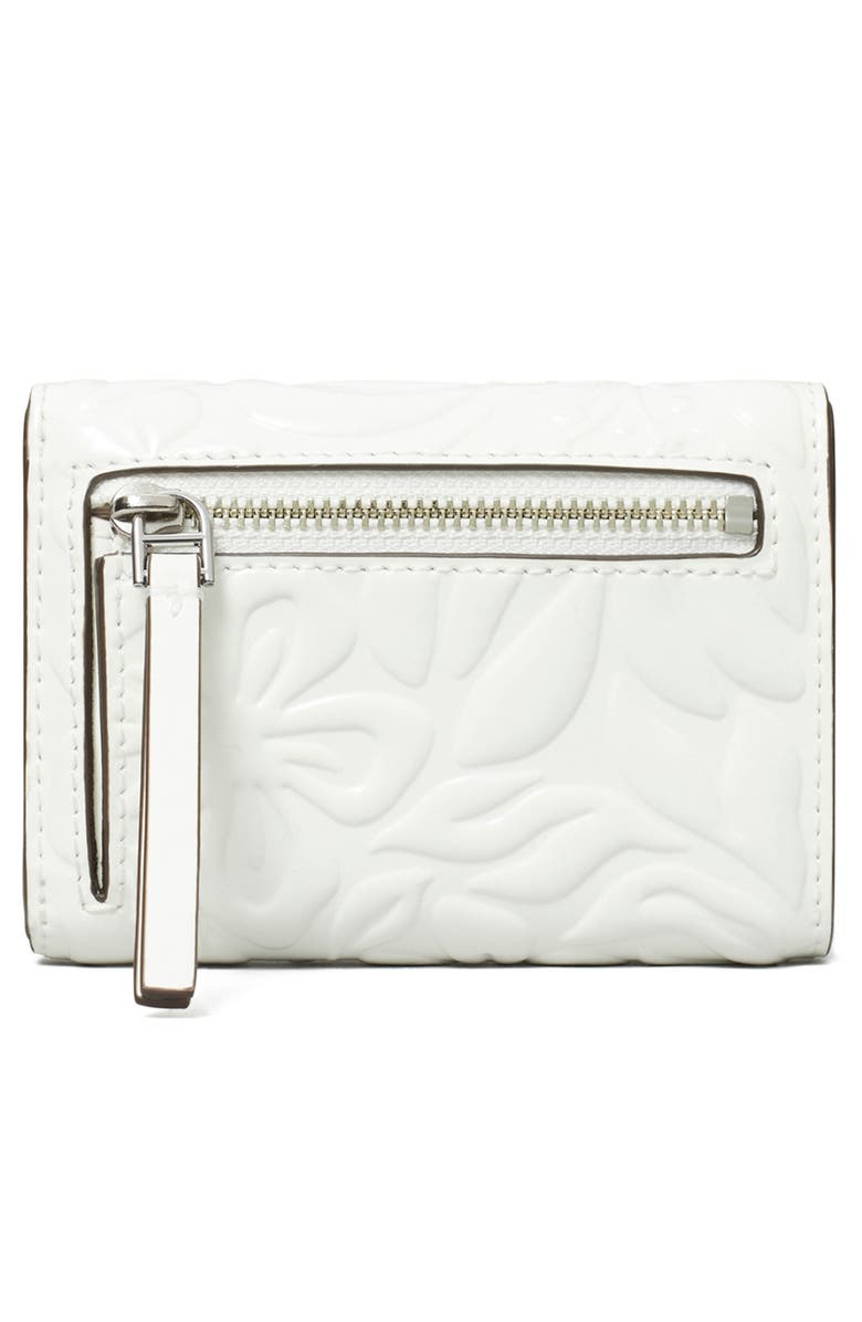 Tory Burch Robinson Floral Embossed Leather Wallet, Alternate, color, 