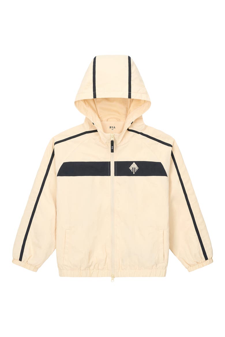 Kids' Luca Hooded Windbreaker Jacket, Main, color, RAW SAND