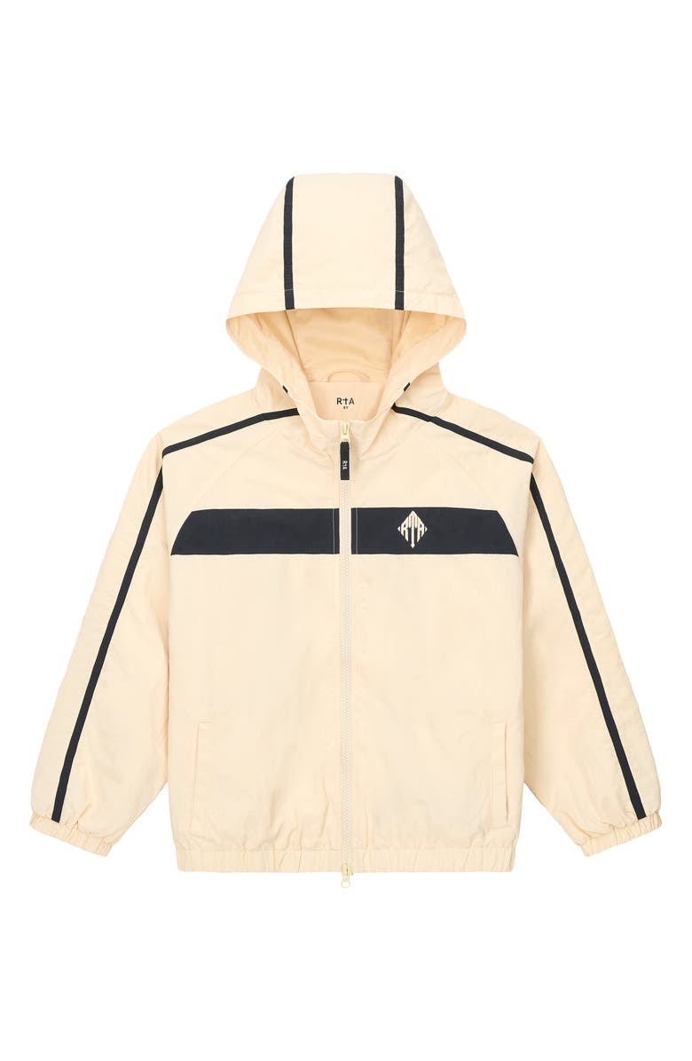 RtA Kids' Luca Hooded Windbreaker Jacket, Main, color, Raw Sand