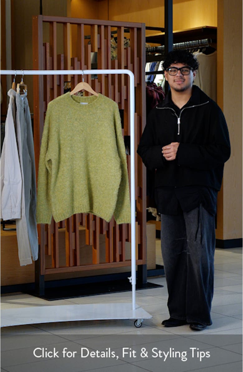 Relaxed Fit Bouclé Sweater, sales video thumbnail