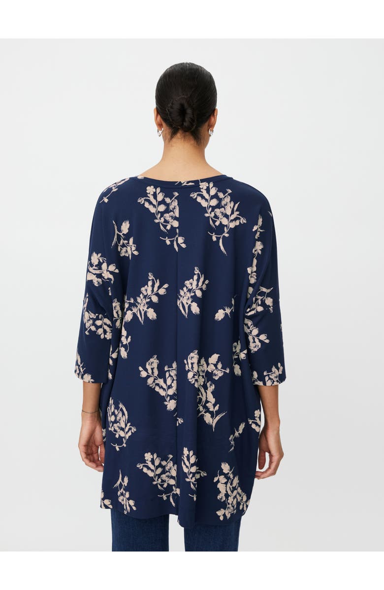 Masai Copenhagen MaGabini Floral Tunic Top, Alternate, color, Navy Blazer