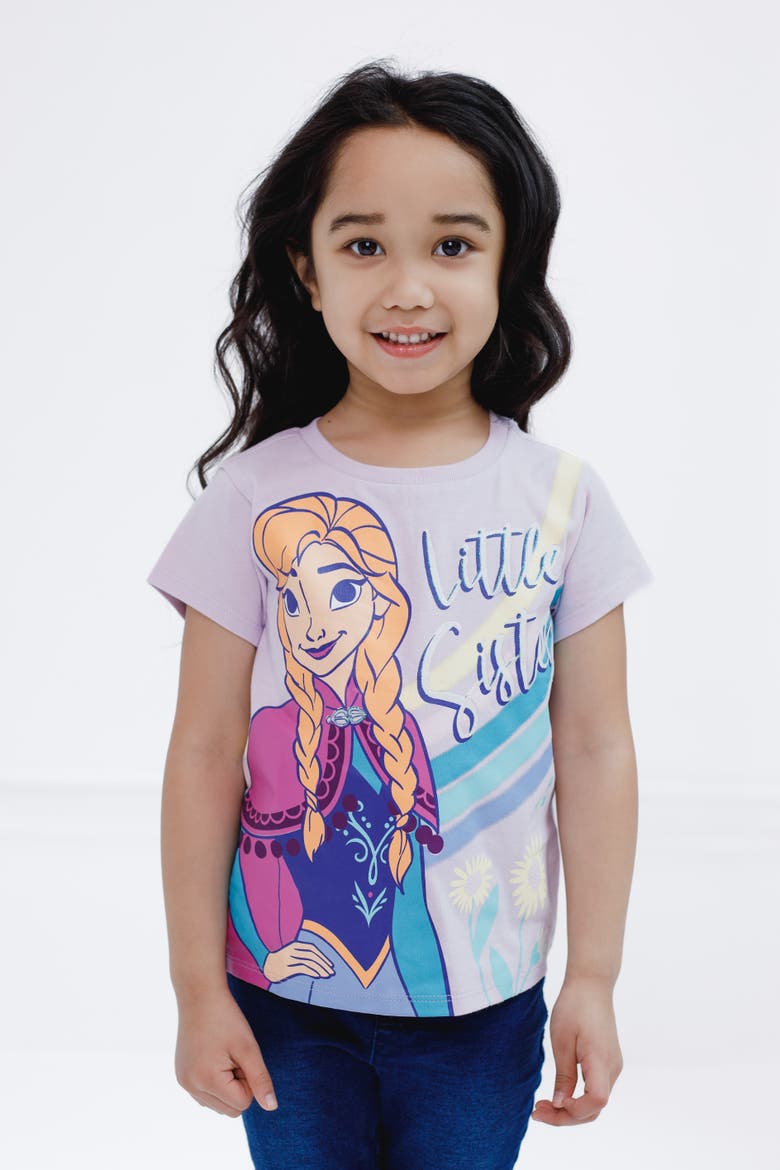 Frozen Short Sleeve T-Shirt, Alternate, color, Lavender Anna