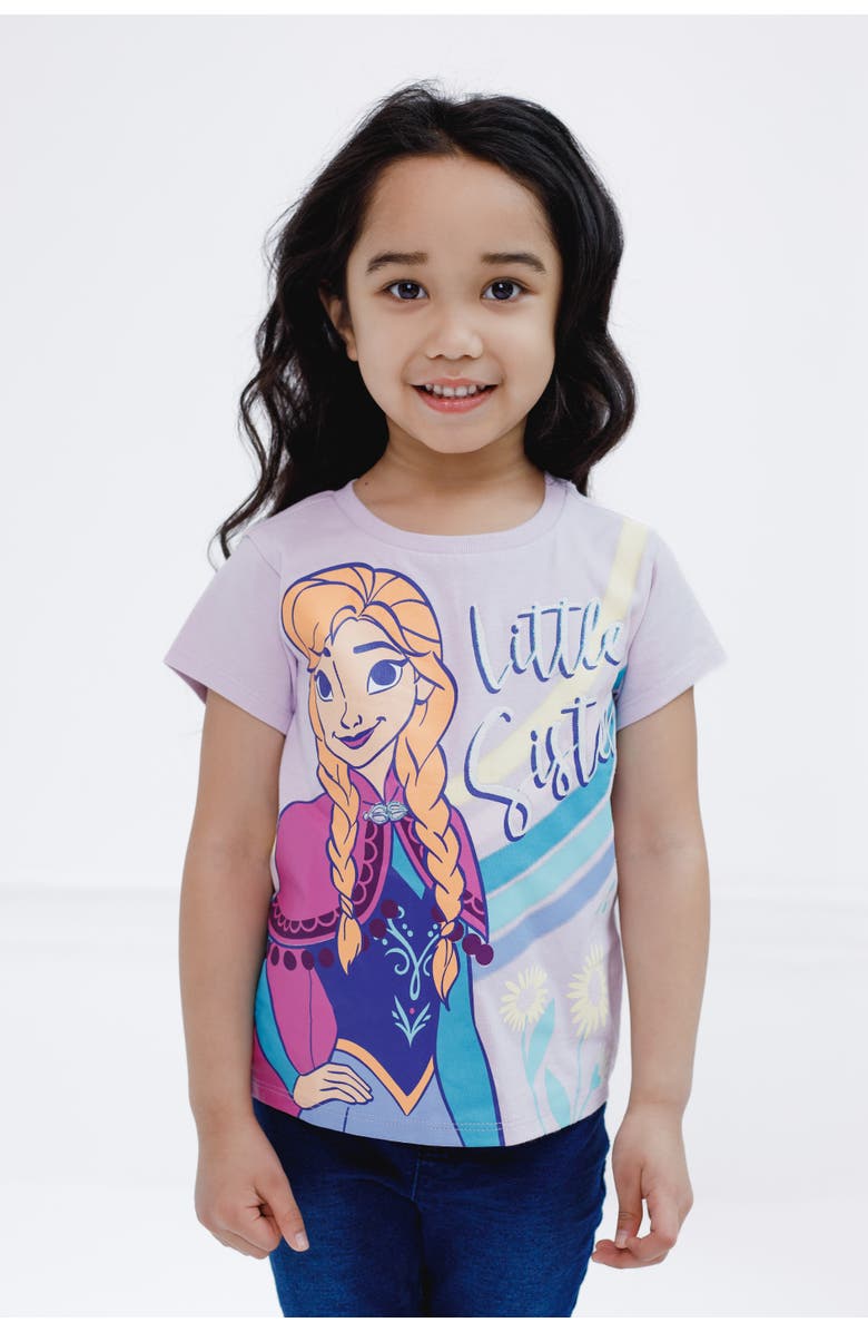 Disney Frozen Short Sleeve T-Shirt, Alternate, color, Lavender Anna