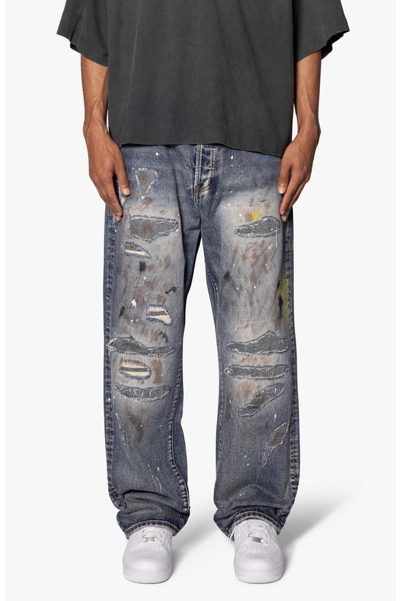 Ultra Baggy Ripped Jeans, Main, color, LIGHT BLUE