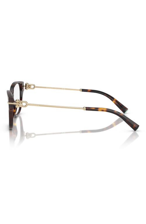 Tiffany & Co . 54mm Pillow Optical Glasses In Havana