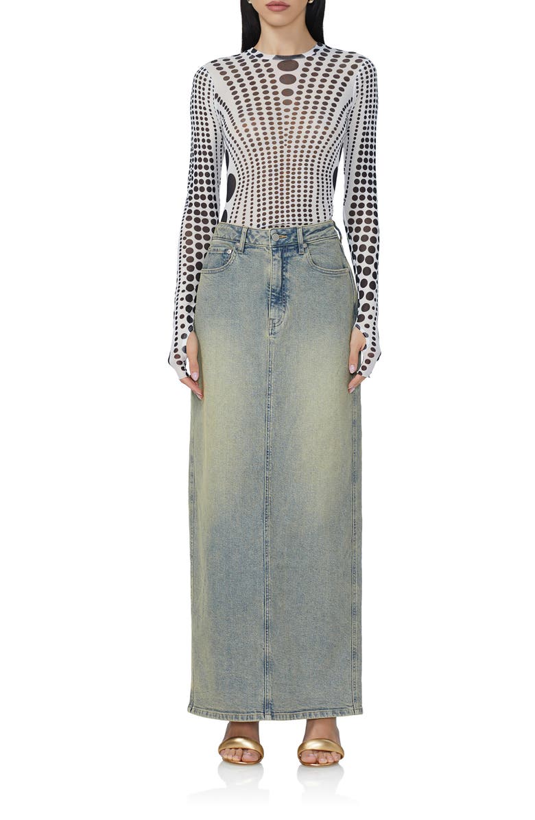 AFRM Kaylee Print Mesh Top, Alternate, color,