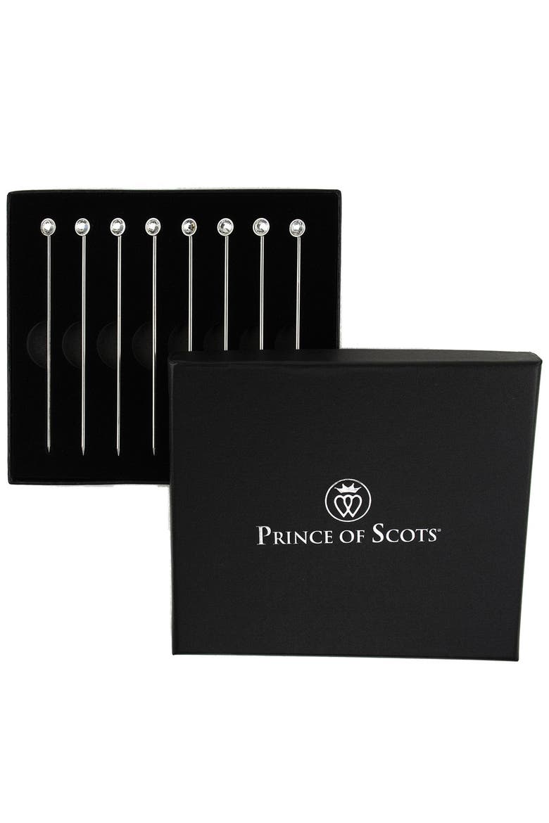 Diamond Crystal Cocktail Picks, Alternate, color, Silver