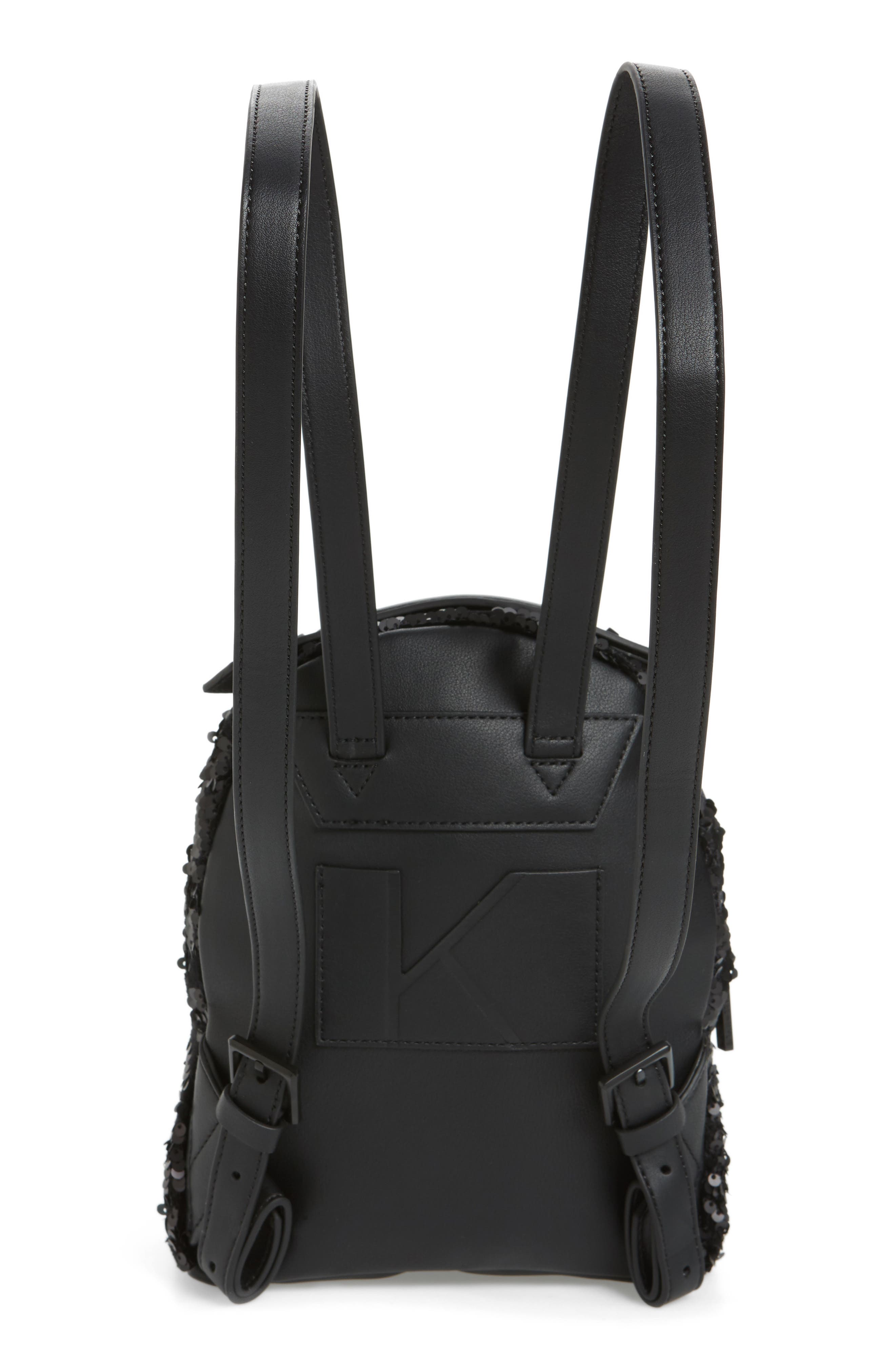 KENDALL + KYLIE Mini Sloane Velvet & Sequin Backpack, Alternate, color, 
