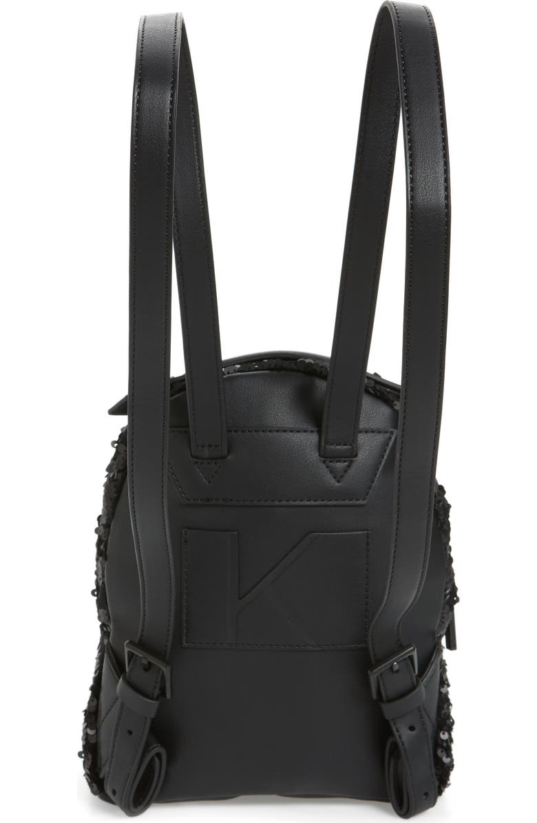 KENDALL + KYLIE Mini Sloane Velvet & Sequin Backpack, Alternate, color,