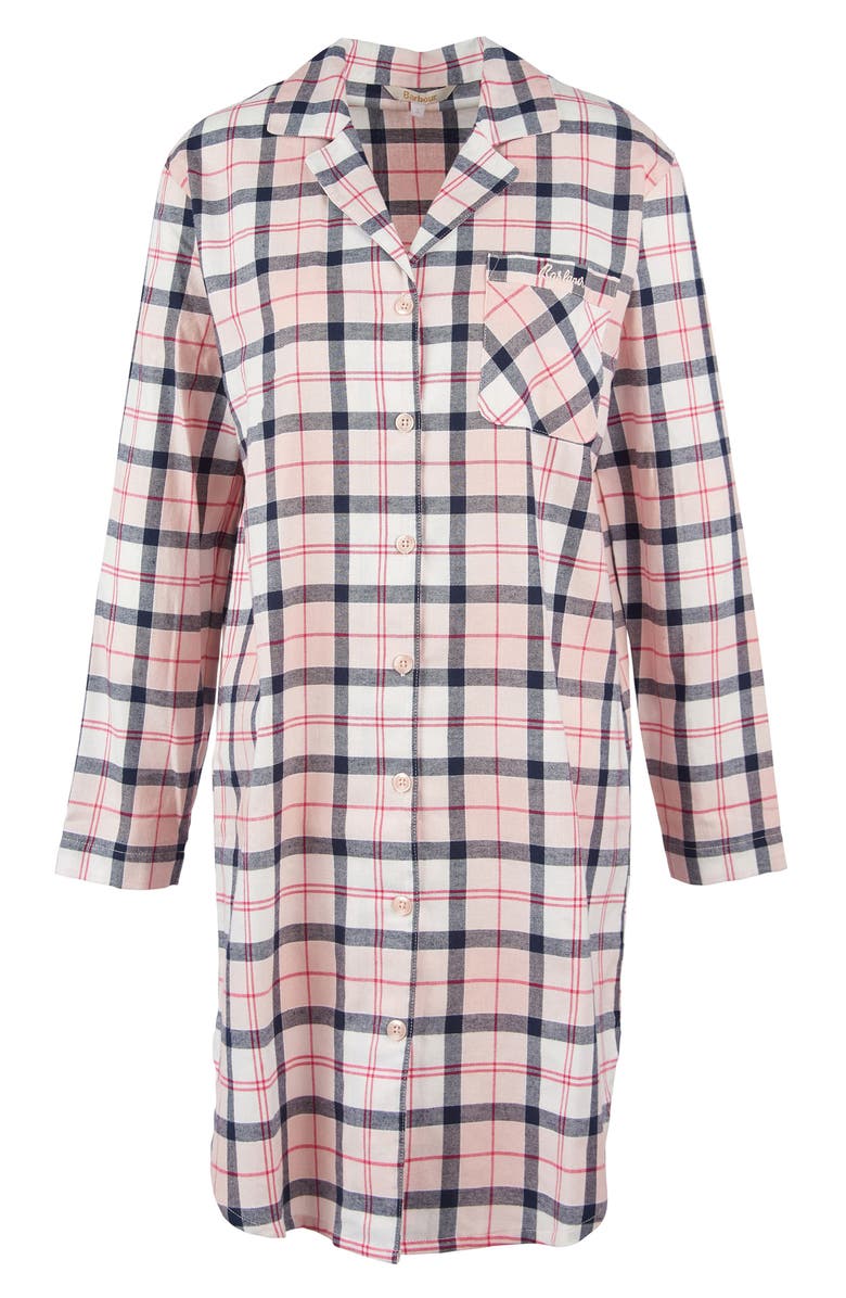 Barbour Etta Tartan Brushed Cotton Nightshirt, Alternate, color,