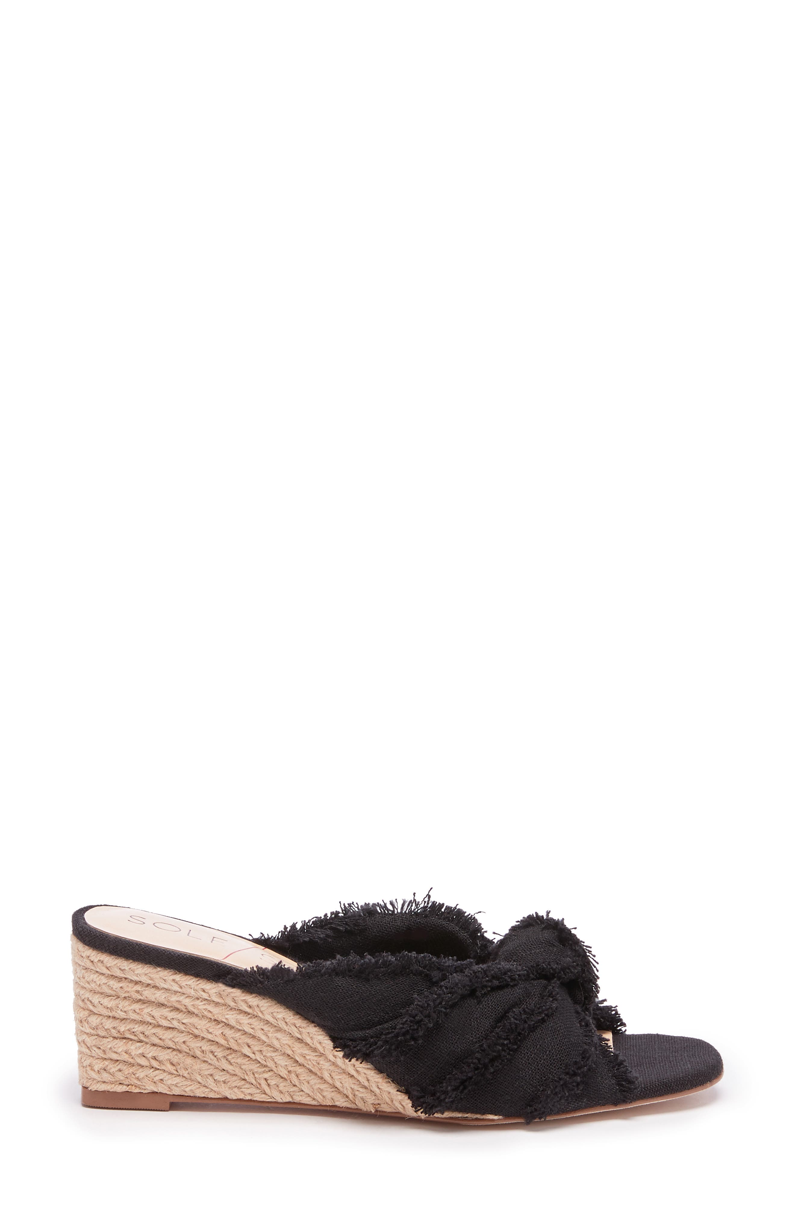 Sole Society Smerah Espdarille Wedge Slide Sandal, Alternate, color, 