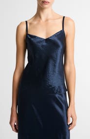 Vince Crinkle Satin Camisole