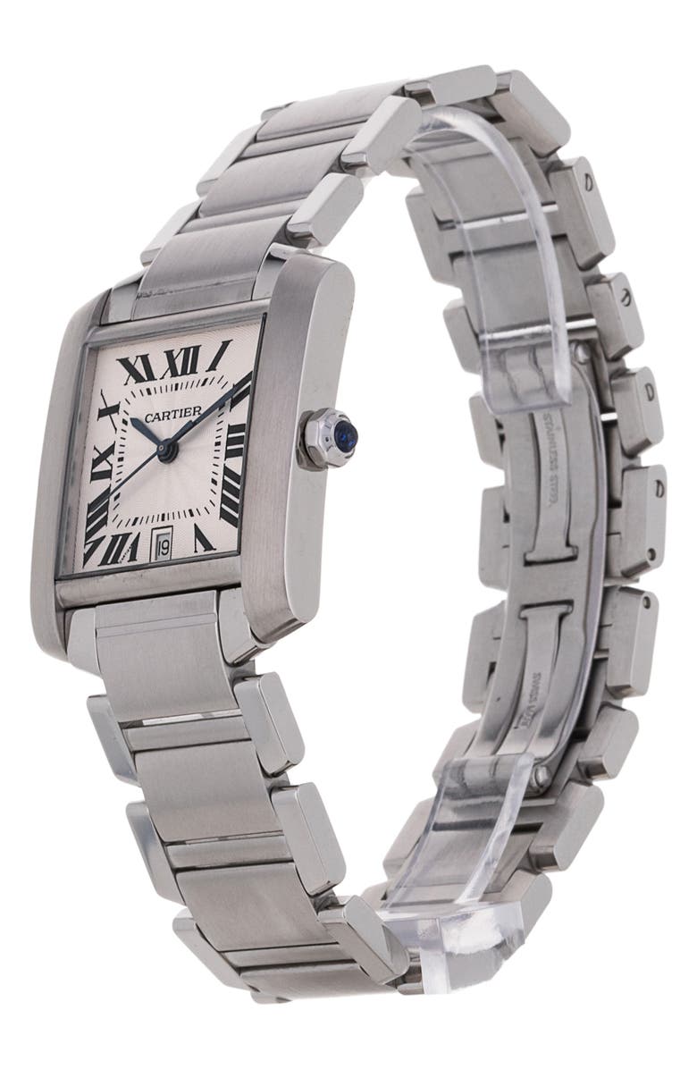 Watchfinder & Co. Cartier Preowned Tank Francaise Bracelet Watch, 27mm, Alternate, color, 
