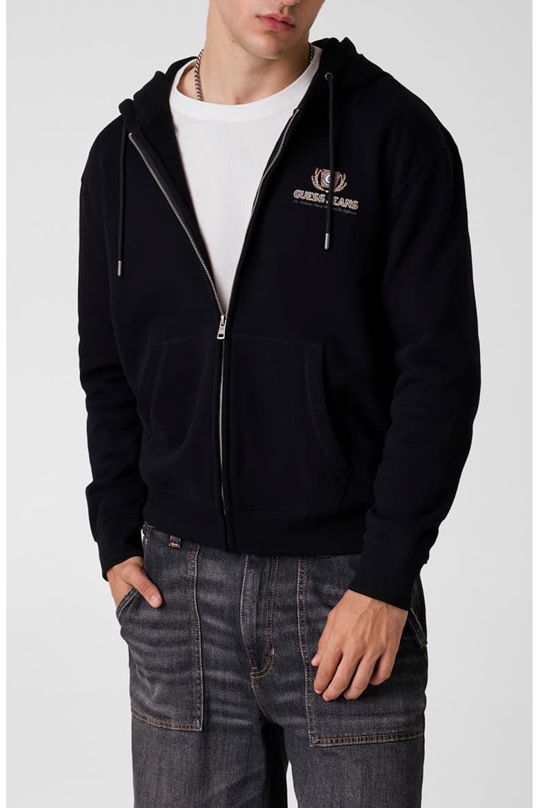 Cali Graphic Zip Hoodie, Main, color, BLACK/ BLACK