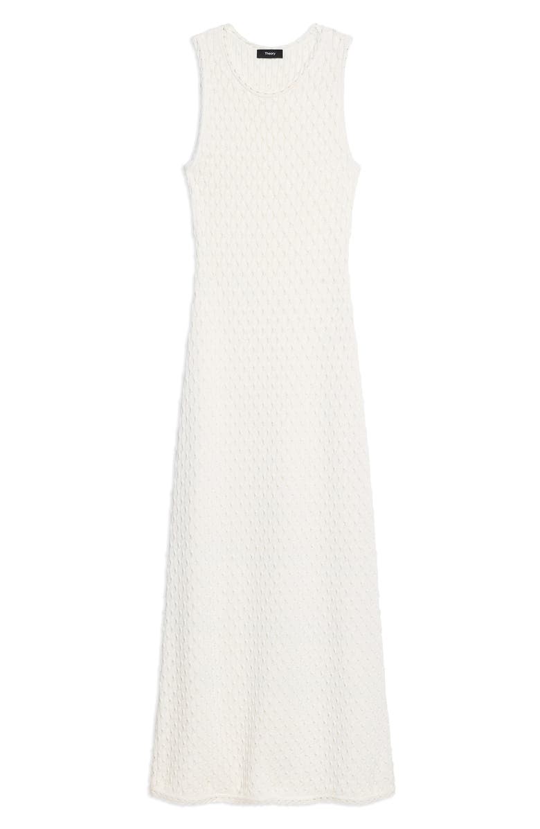 Theory Orchard Texture Sleeveless Organic Cotton Knit Maxi Dress, Alternate, color, 