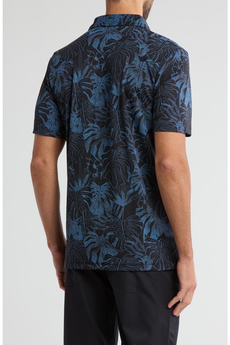 Mainlanders Cotton Blend Polo, Alternate, color, BLACK
