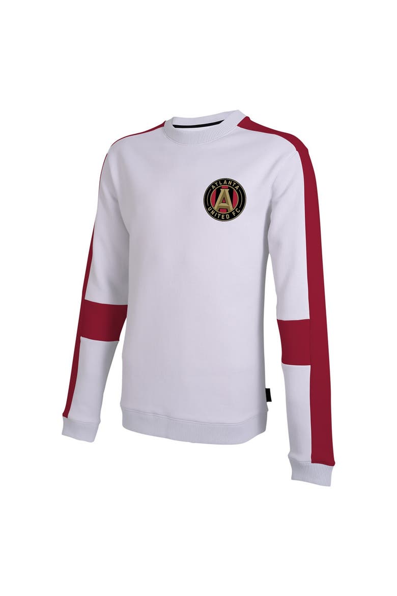 Men's Stadium Essentials White Atlanta United FC Half Time Pullover Sweatshirt, Alternate, color, White