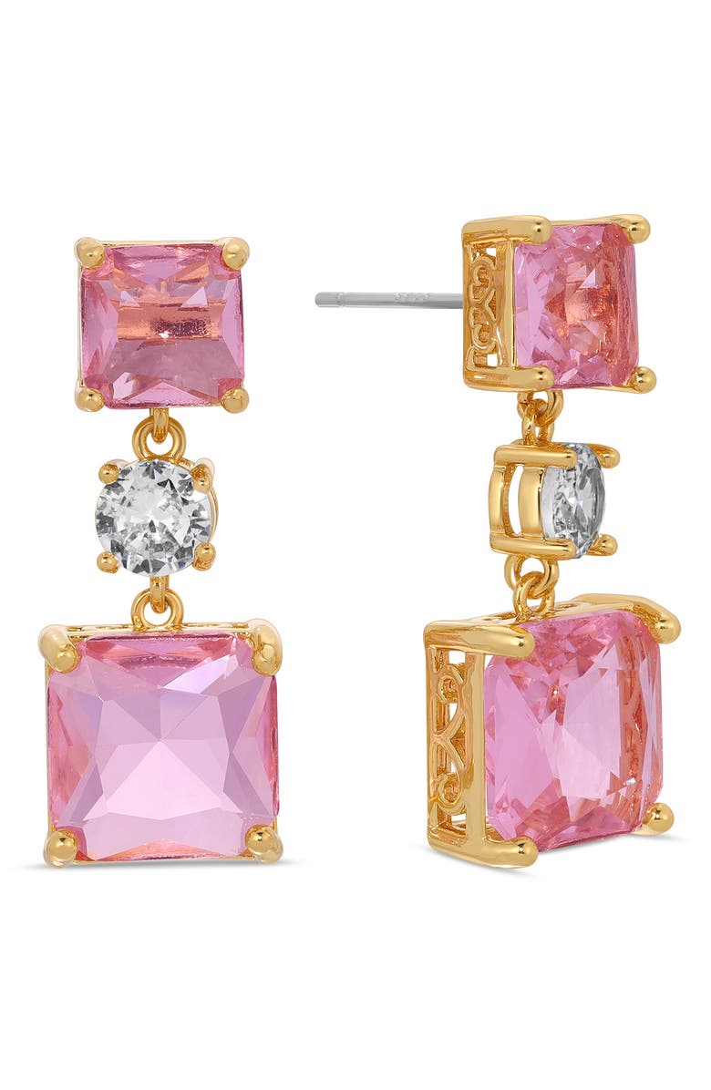 EYE CANDY LOS ANGELES Ariana Cubic Zirconia Drop Earrings, Main, color, 