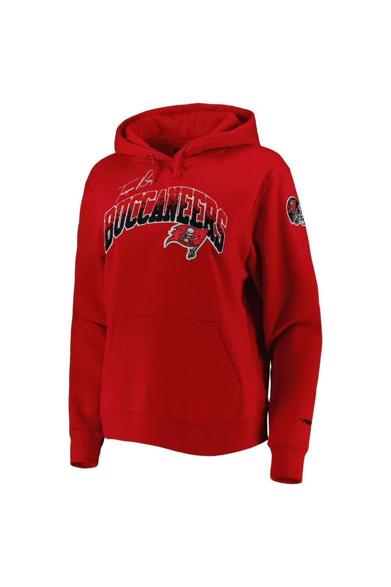Women's Pro Standard Red Tampa Bay Buccaneers Local Patch Pullover Hoodie, Alternate, color, Red