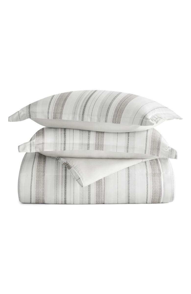 HOMESPUN Vintage Stripe Reversible 3-Piece Comforter Set, Main, color, Dune