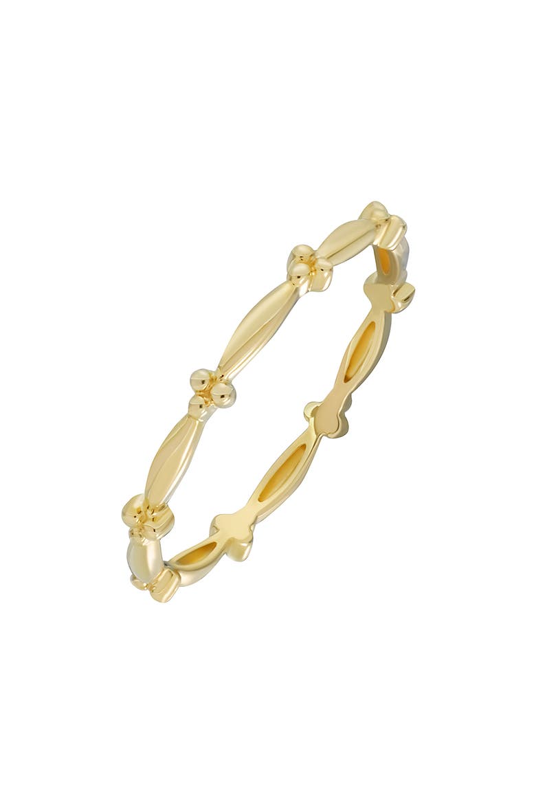 14K Gold Bead Station Stackable Ring (Nordstrom Exclusive), Main, color, 14K YELLOW GOLD