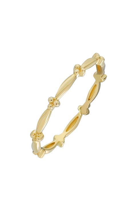 14K Gold Bead Station Stackable Ring (Nordstrom Exclusive)
