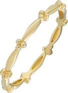 Bony Levy 14K Gold Bead Station Stackable Ring