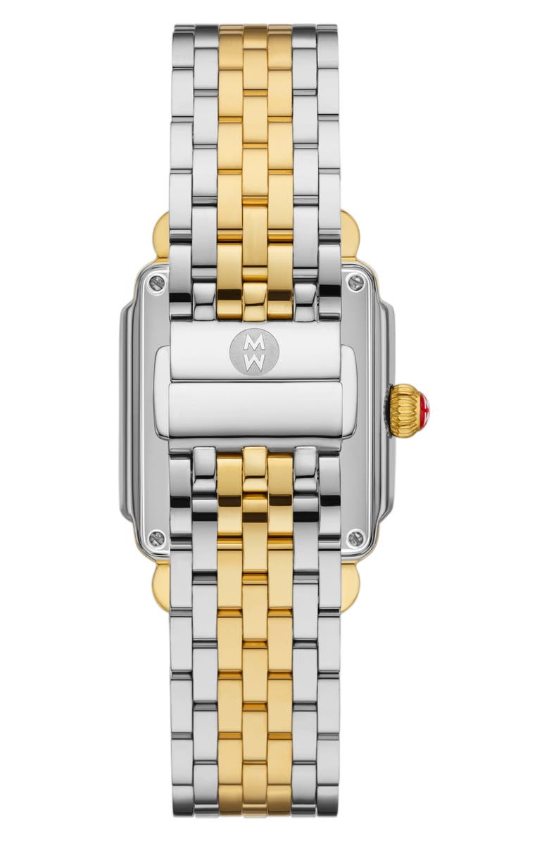 MICHELE Deco Madison Mid Diamond Bracelet Watch, 31mm, Alternate, color, Black