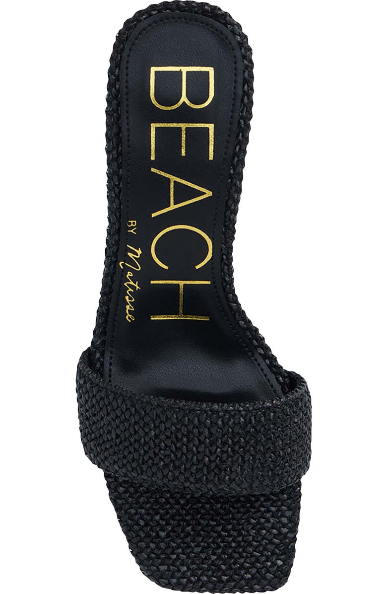 BEACH BY MATISSE Capricorn Kitten Heel Slide Sandal, Alternate, color, Black