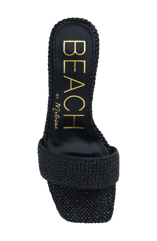 Beach By Matisse Capricorn Kitten Heel Slide Sandal In Black