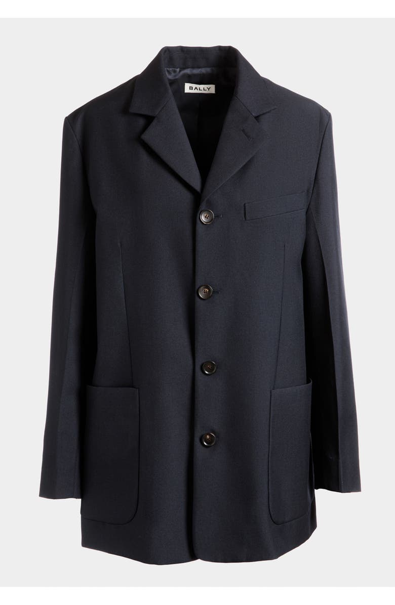 Bally Single-breasted Jacket, Main, color, Blue