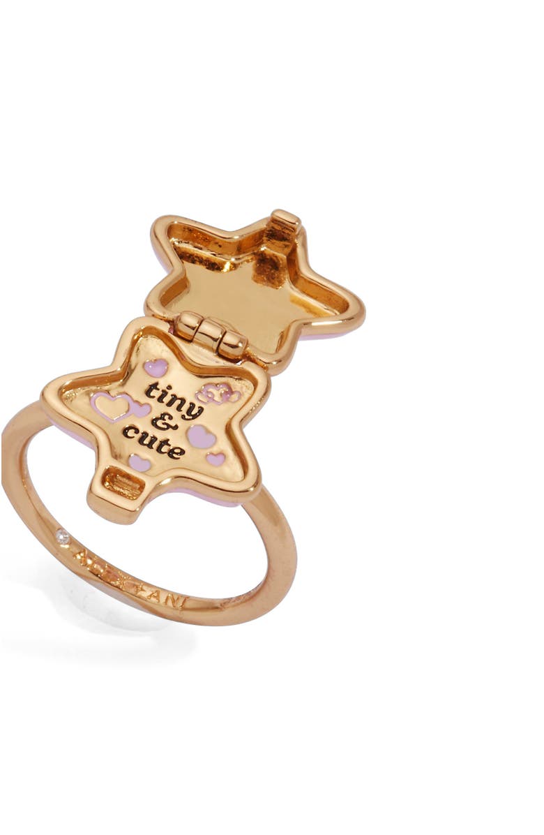 Alex and Ani Polly Pocket Locket Ring, Alternate, color, Gold