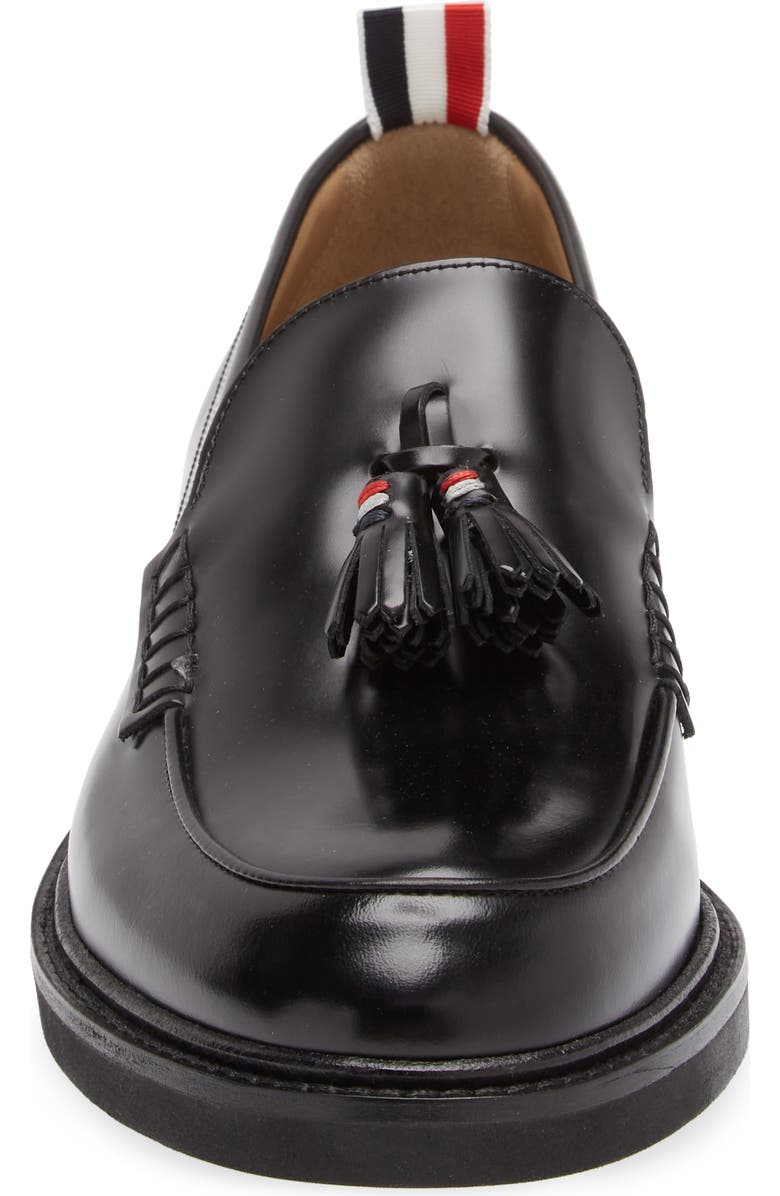 Thom Browne Tassel Apron Toe Loafer, Alternate, color, Black