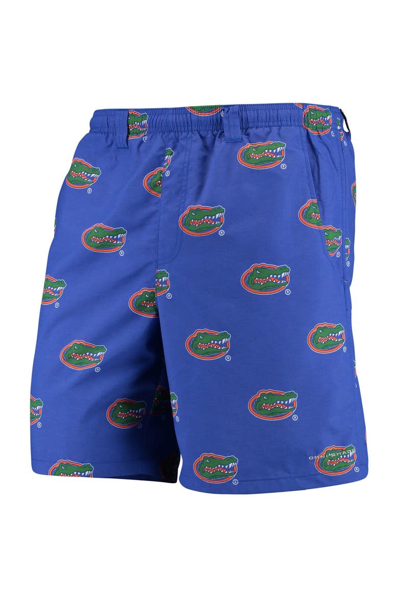 Men's Columbia PFG Royal Florida Gators Backcast II 8" Omni-Shade Hybrid Shorts, Main, color, Royal