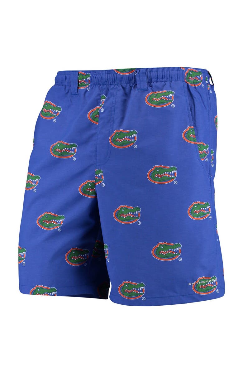 Columbia Men's Columbia PFG Royal Florida Gators Backcast II 8" Omni-Shade Hybrid Shorts, Main, color, Royal