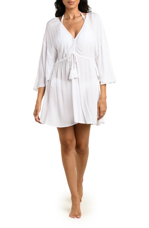 Crinkle Charm Minidress Cover-Up