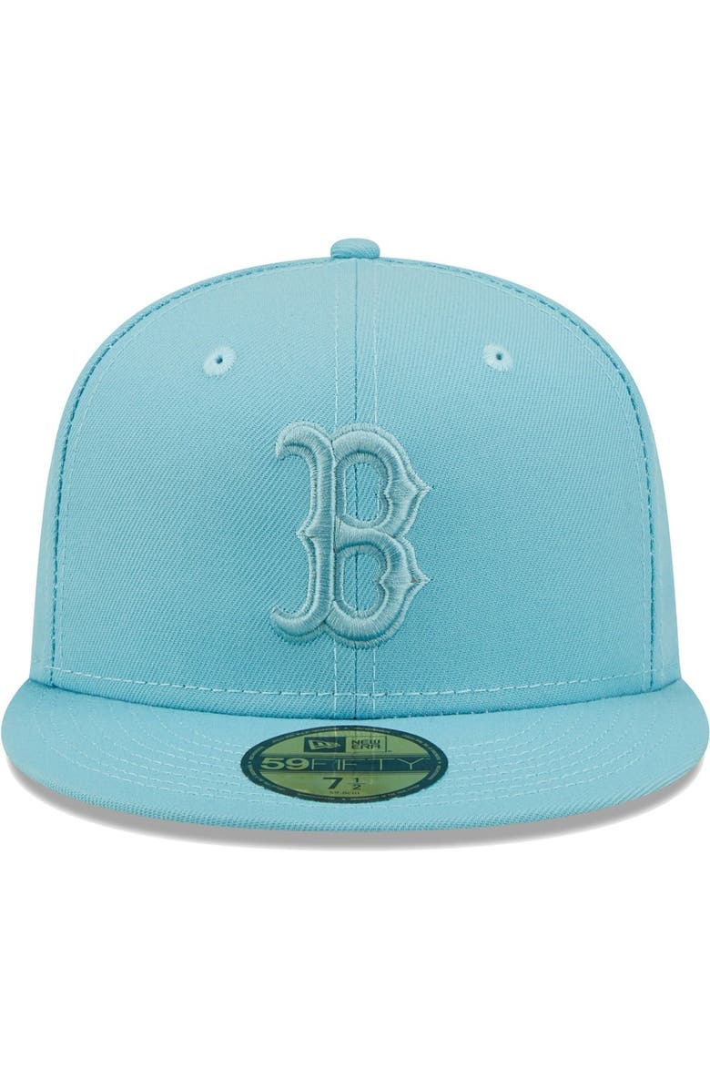 New Era Men's New Era Light Blue Boston Red Sox Color Pack 59FIFTY Fitted Hat, Alternate, color,