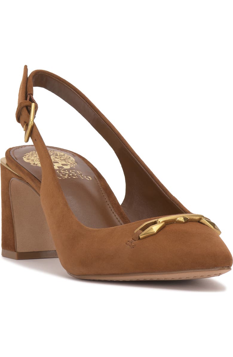 Vince Camuto Hamden Pointed Toe Slingback Pump, Main, color, Burnt Sugar