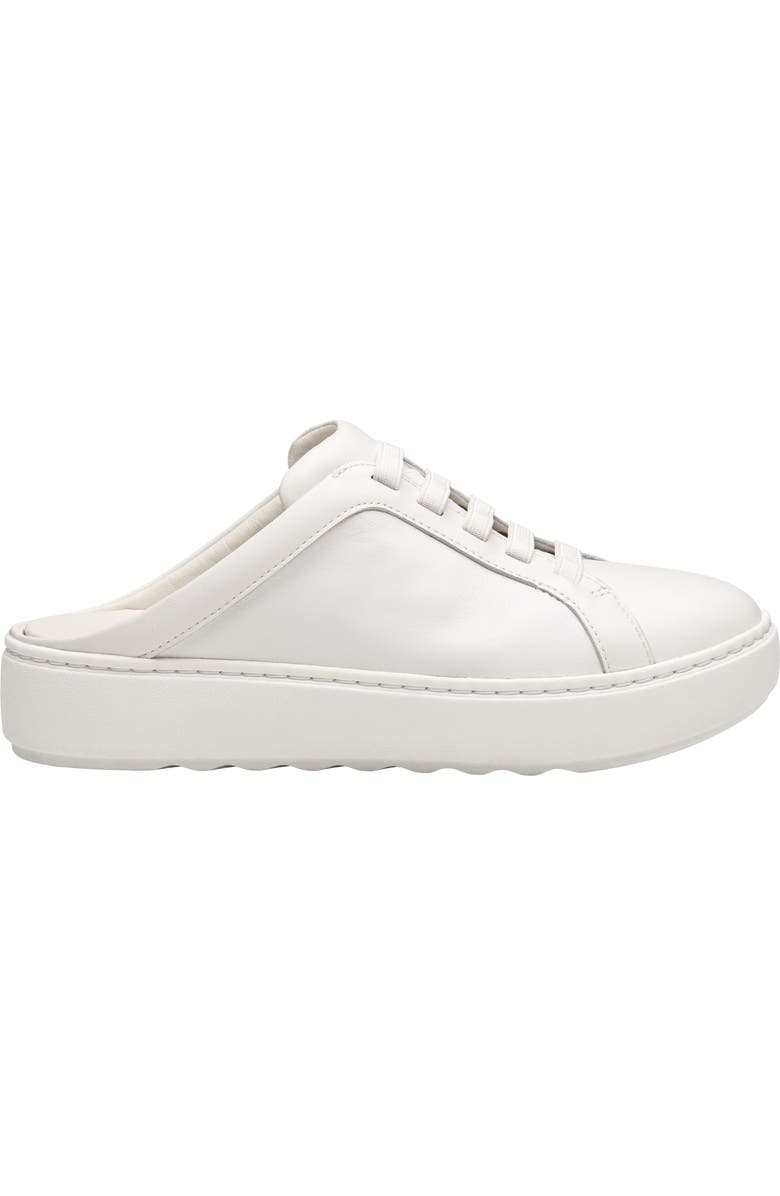 Johnston & Murphy Cammie Platform Sneaker Mule, Alternate, color, White Nappa Leather
