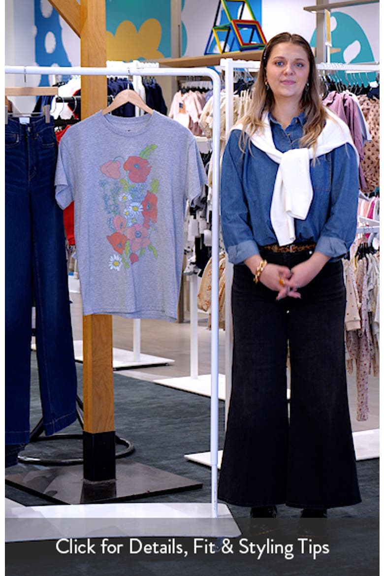 Flowers Cotton Graphic T-Shirt video