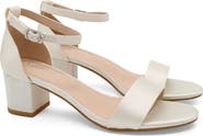 Kailee P Naomi Satin Block Heel Sandals